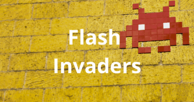 Session Flash Invaders avec les ambassadeurs de la culture du collège